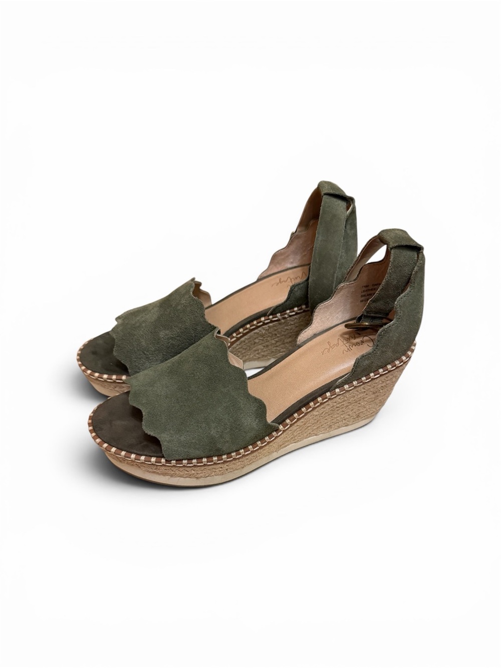 Crown Vintage Daffodil Espadrille in Olive 7.5